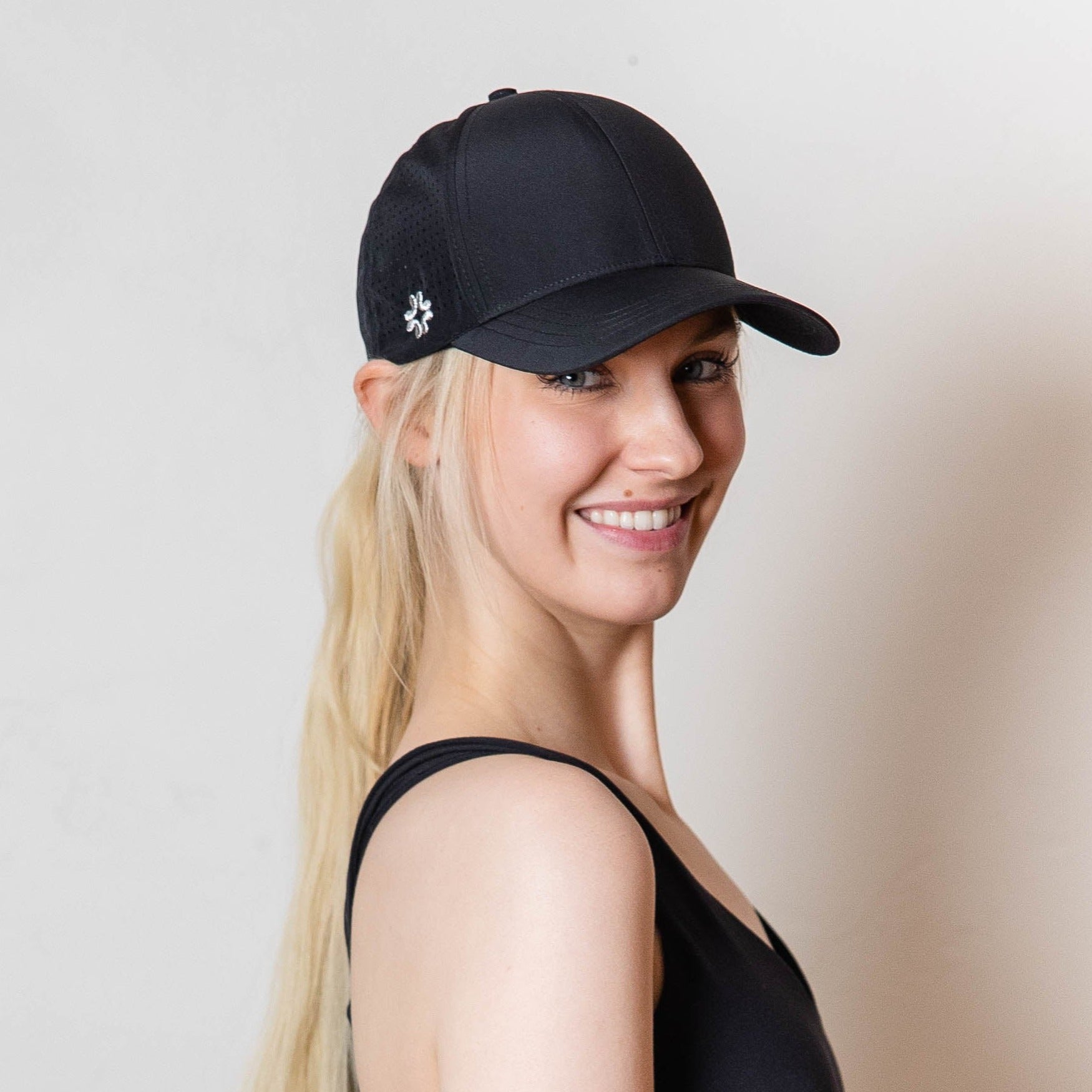 Trucker-Style Cap, Black UPF 50+