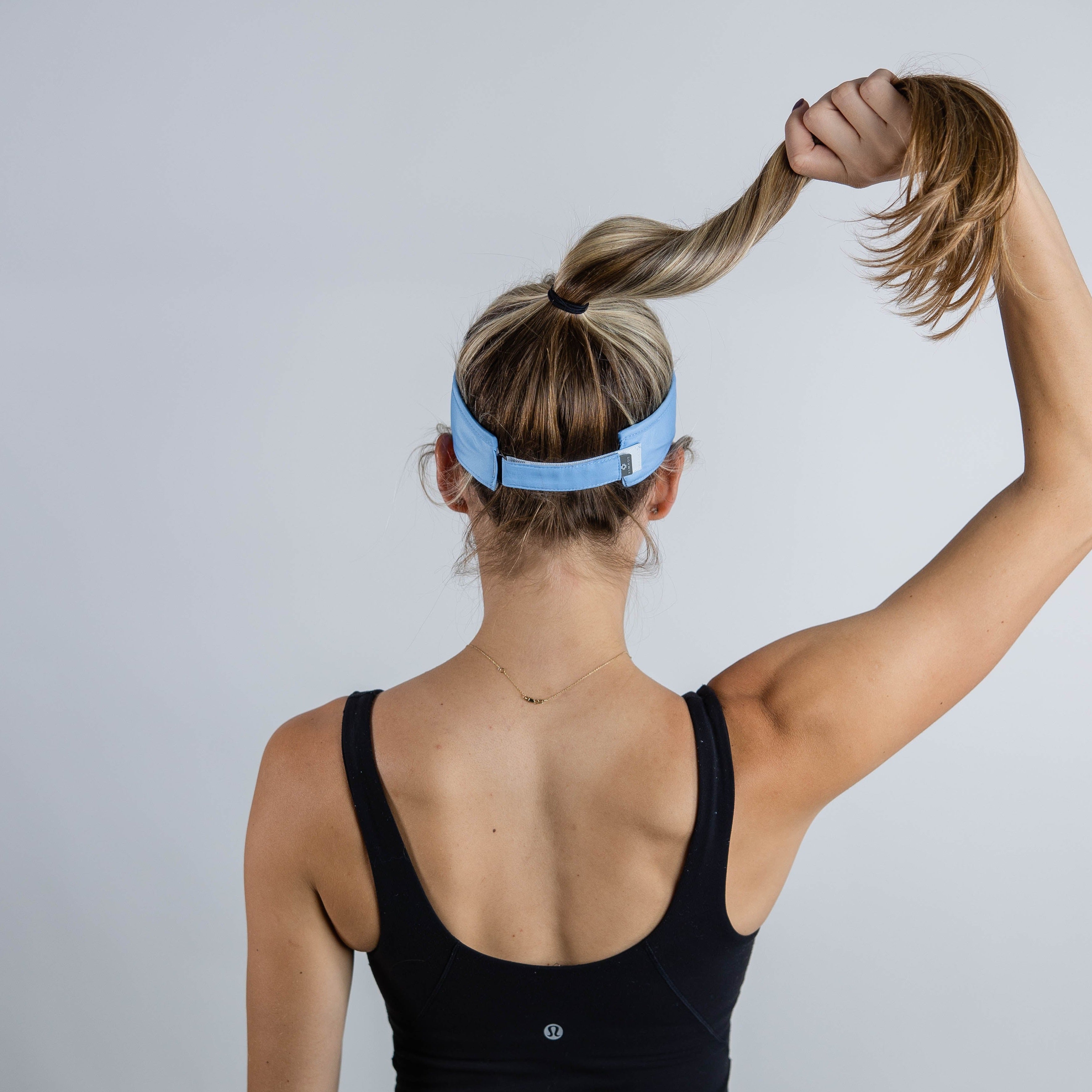 Visor, Velcro Strap, Powder Blue, UPF 50+ - VIMHUE