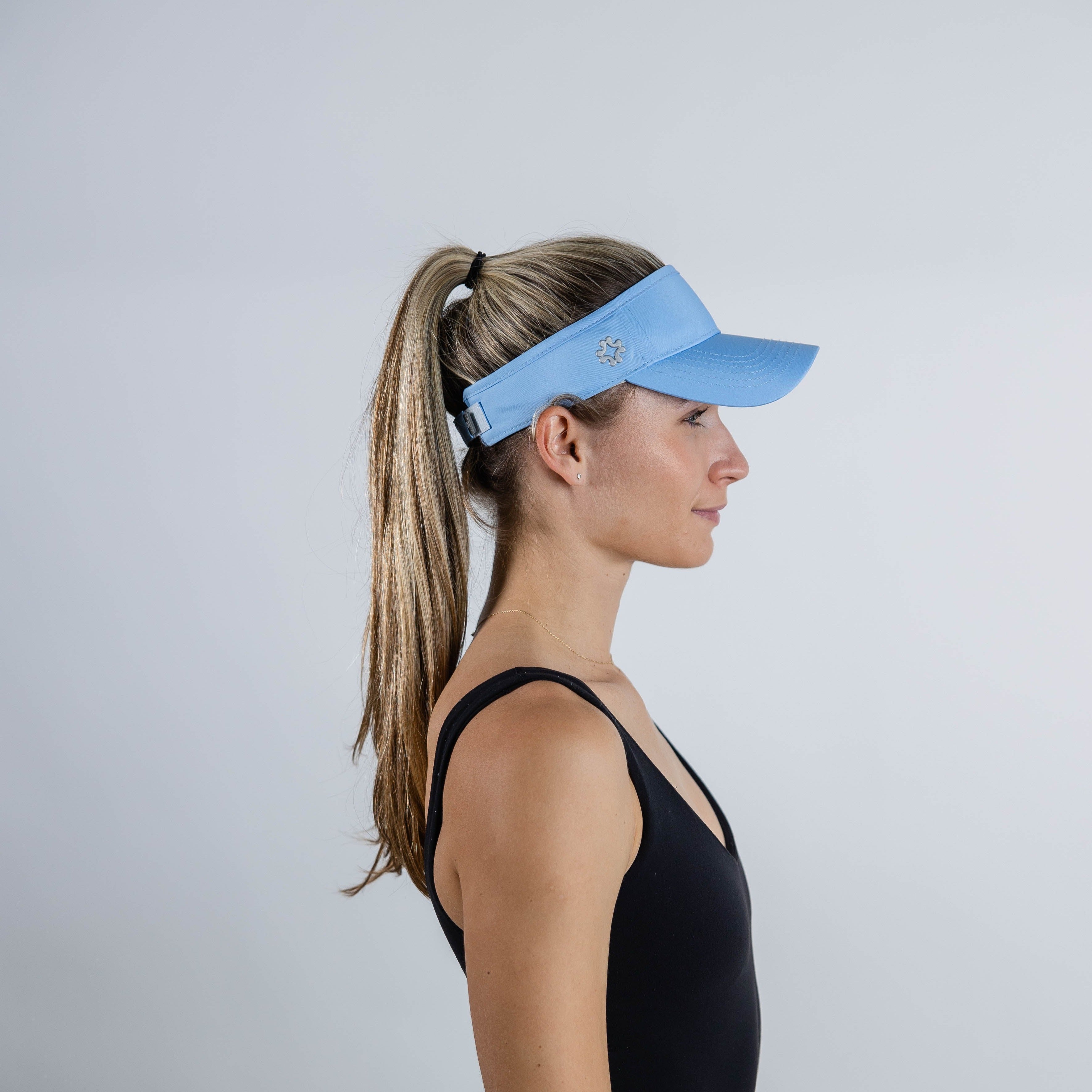 Visor, Velcro Strap, Powder Blue, UPF 50+ - VIMHUE