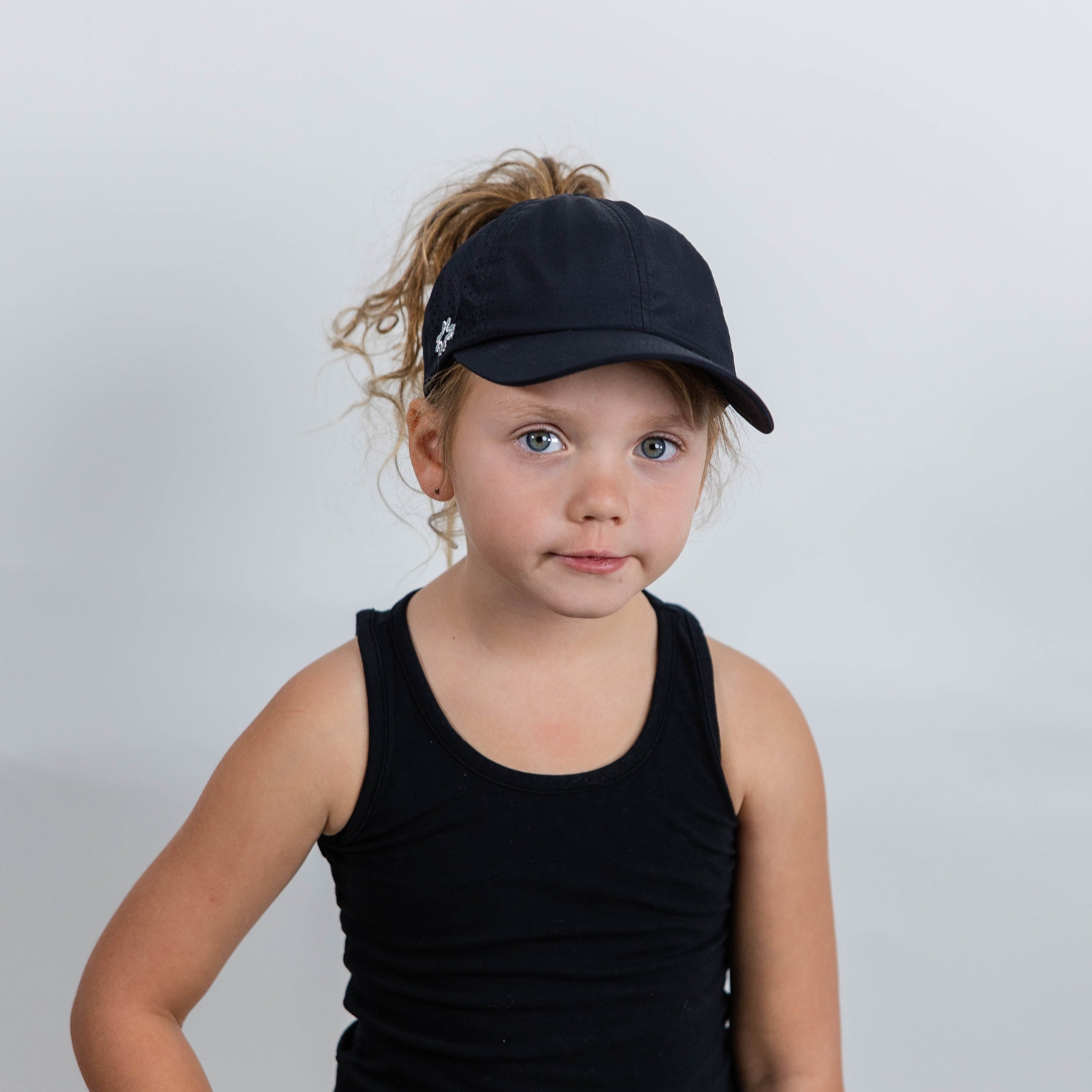 Girls Sun Goddess, Black, Size 53, UPF50+ - VIMHUE