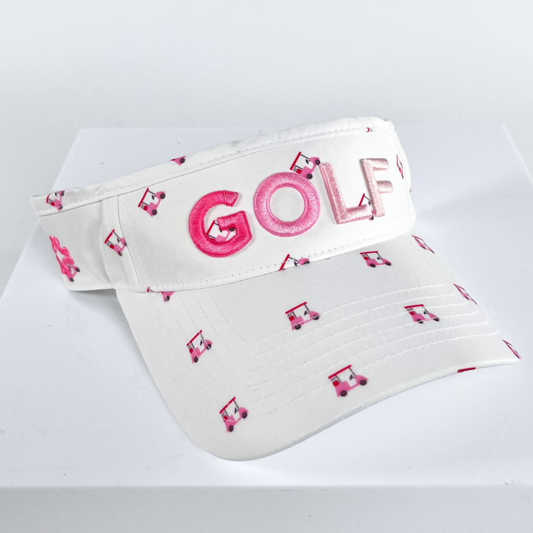 GOLF Pink Ombre Puff, Pink Golf Carts, UPF 50+ - VIMHUE