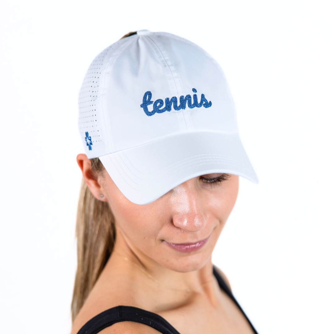 Tennis Pearl Stitch (NAVY or PINK), Sun Goddess, UPF 50+ - VIMHUE