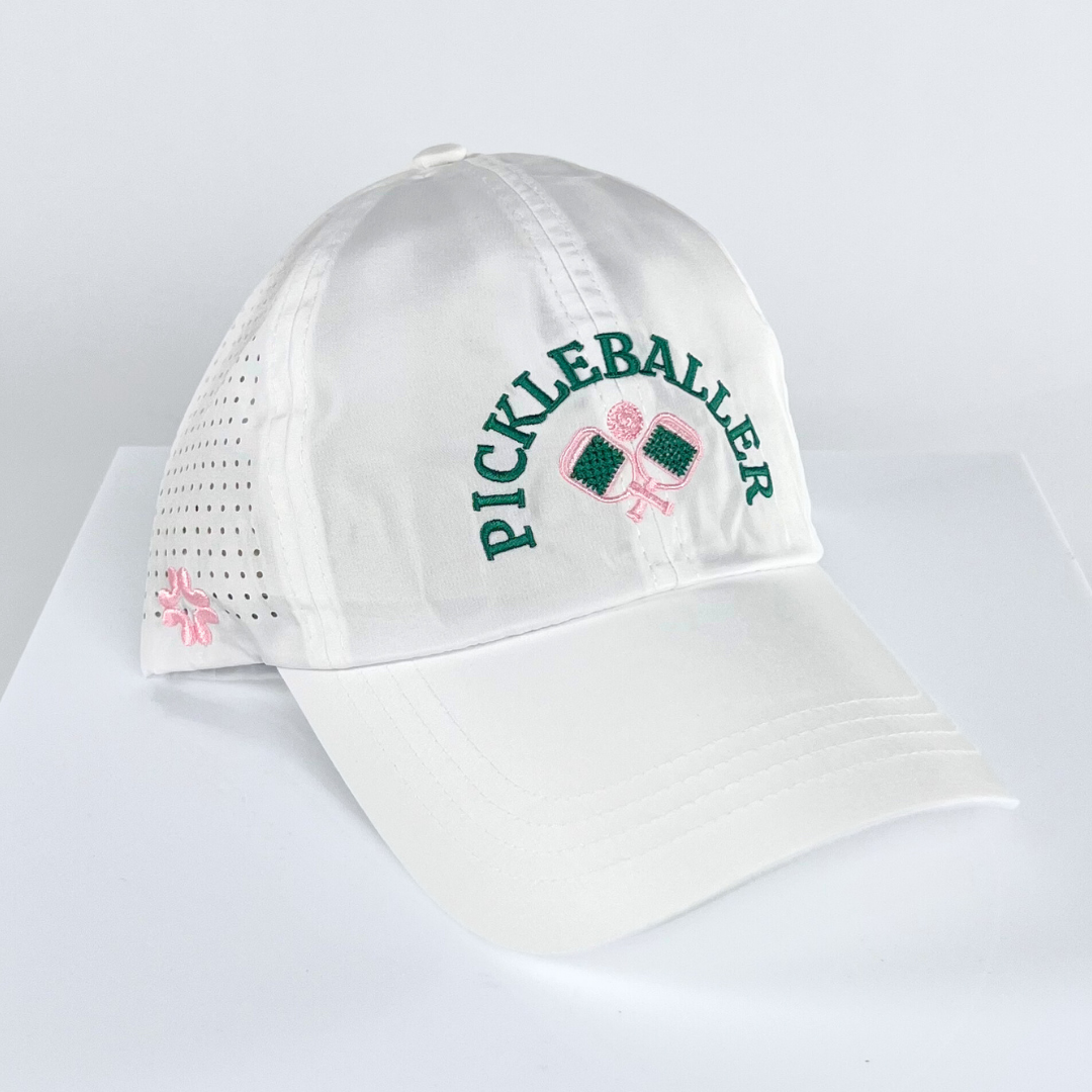 PICKLEBALLER - Sun Goddess, Tuck-in Strap, white, UPF 50+ - VIMHUE