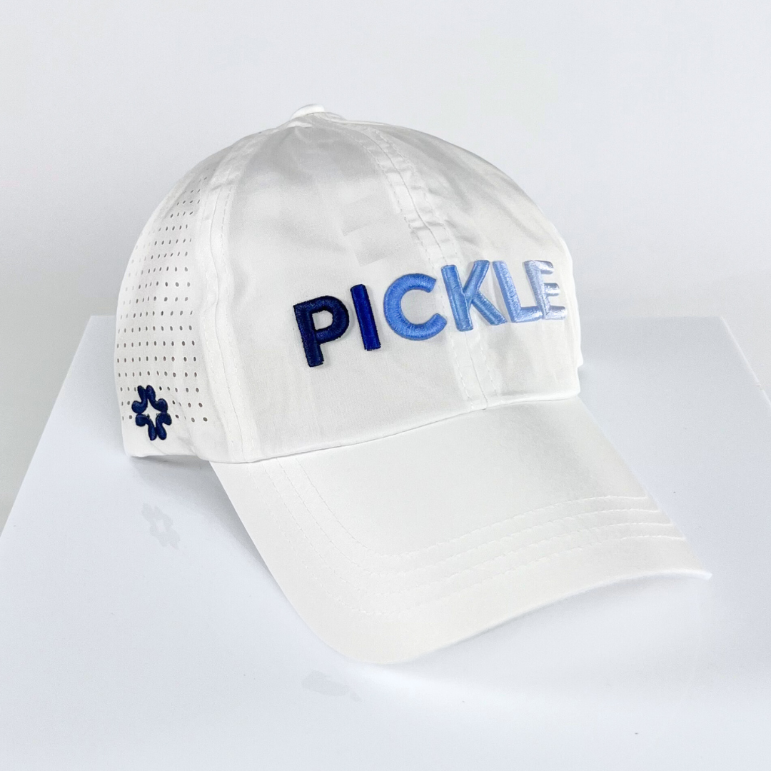 PICKLE Blue Ombre Puff, Sun Goddess, Tuck In Strap, white, UPF 50+ - VIMHUE