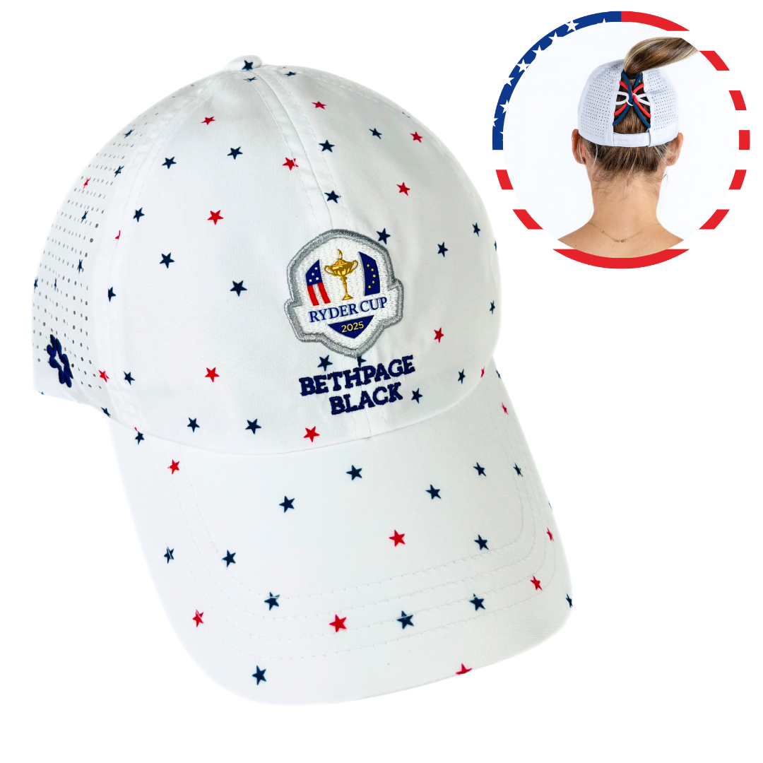 RYDER CUP, Sun Goddess Cap, Tuck-In Strap, UPF 50+ - VIMHUE