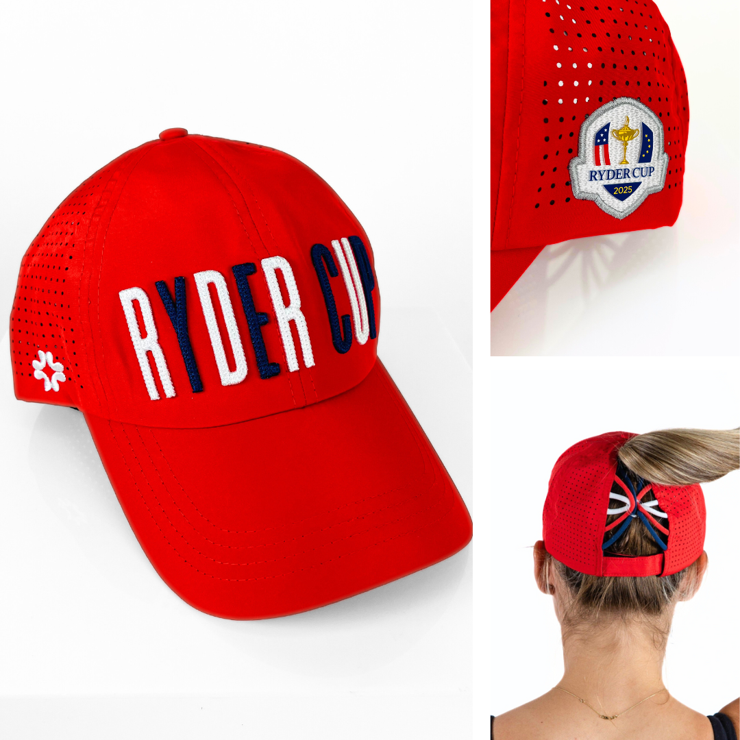 RYDER CUP, Sun Goddess Cap, Tuck-In Strap, UPF 50+ - VIMHUE