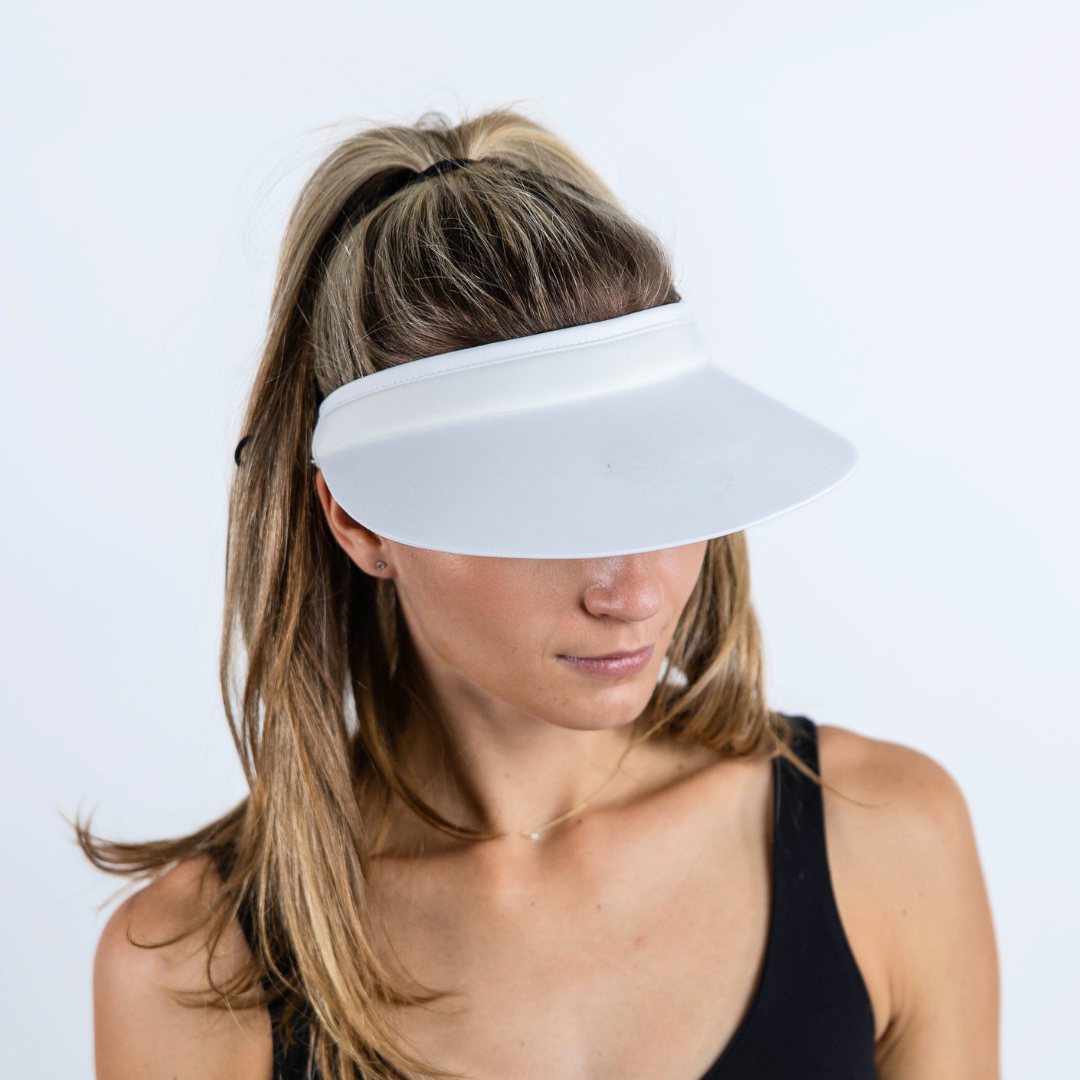 White Retro Rounded Visor - VIMHUE