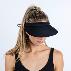 Black Retro Rounded Visor