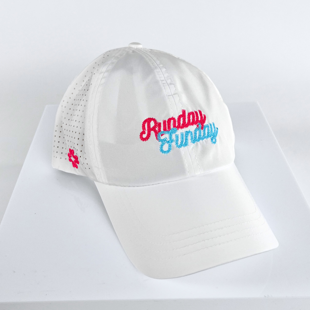 Runday Funday, Sun Goddess, Tuck In Strap, white, UPF 50+ - VIMHUE