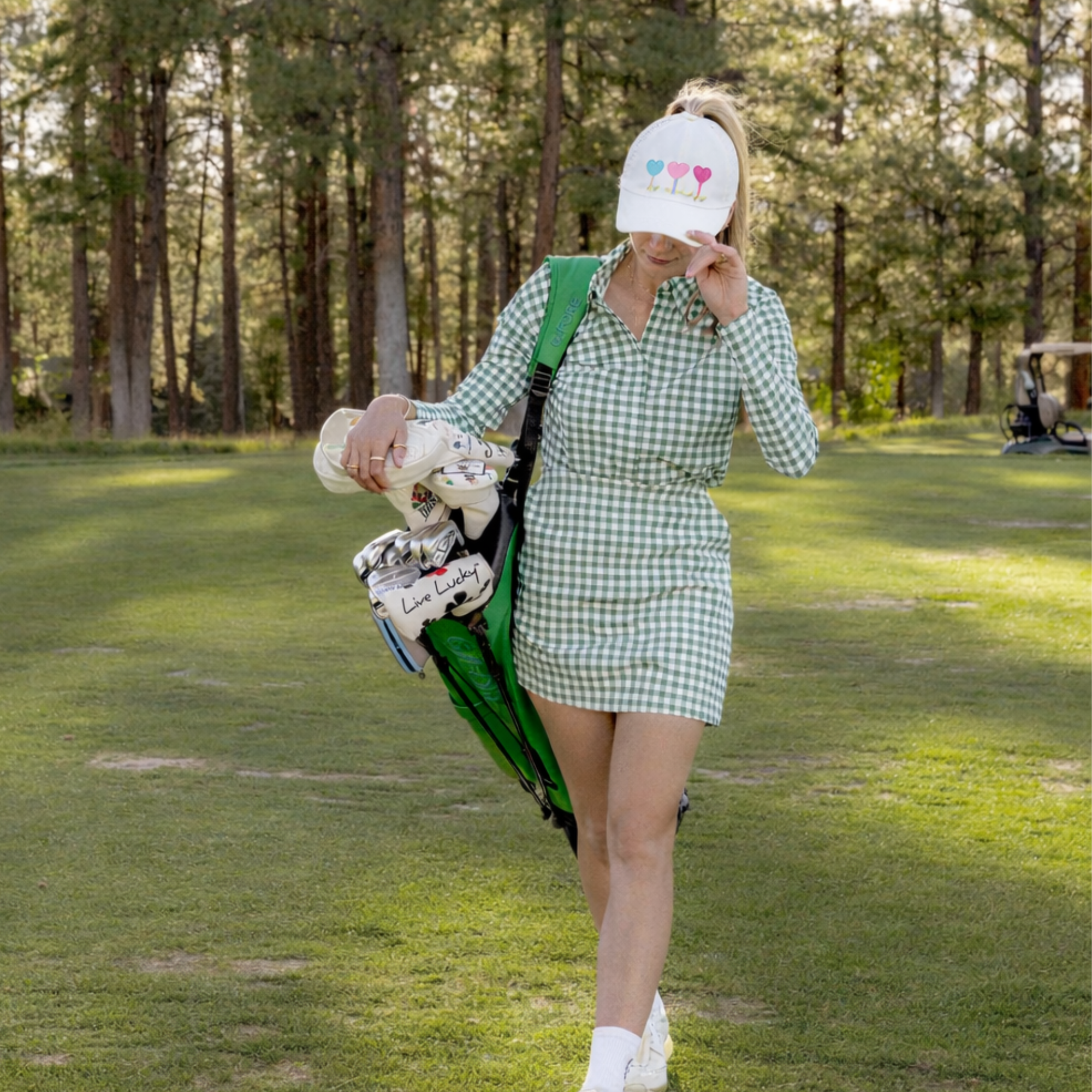 3 Hearts on Tees - Sun Goddess, Tuck-In Strap, White UPF 50+ - VIMHUE