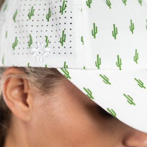 Tuck-in Strap Sun Goddess cap, Cactus Print, UPF 50+ - VIMHUE