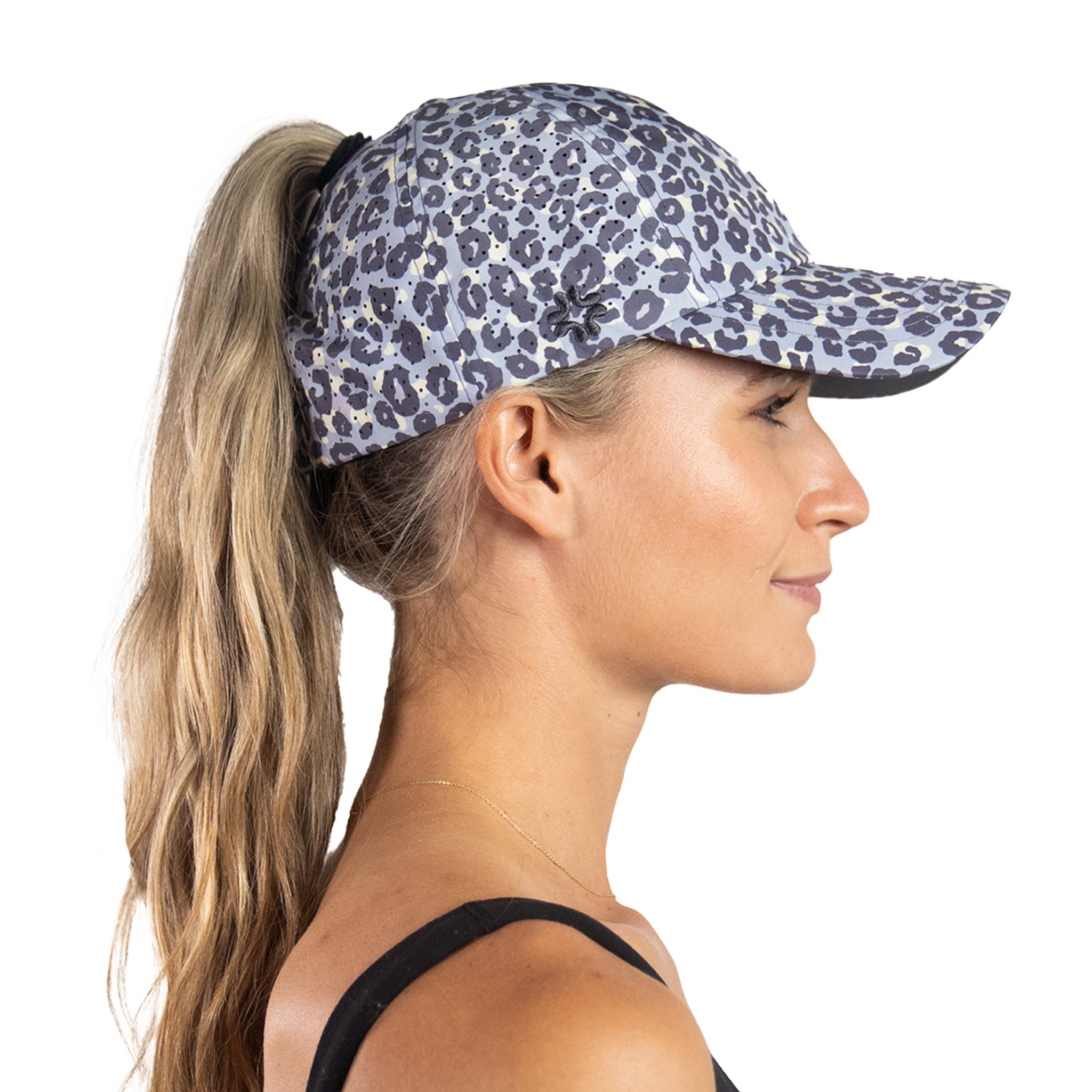 Leopard Print, Sun Goddess Cap, Tuck-in Strap UPF 50+ - VIMHUE