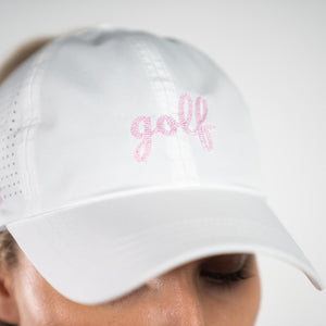 Golf Pearl Stitch logo, Sun Goddess hat Tuck In