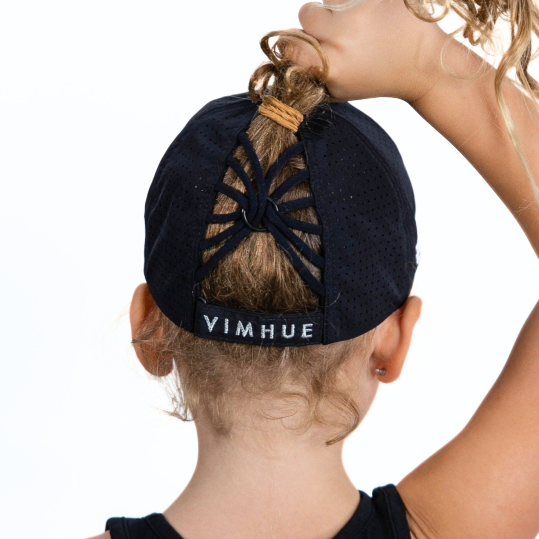 Girls Sun Goddess, Black, Size 53, UPF50+ - VIMHUE