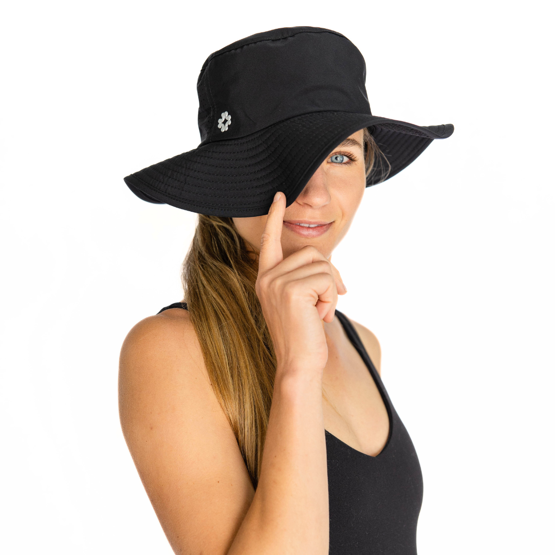 Sun Goddess Bucket Hat, Black, UPF50+ - VIMHUE