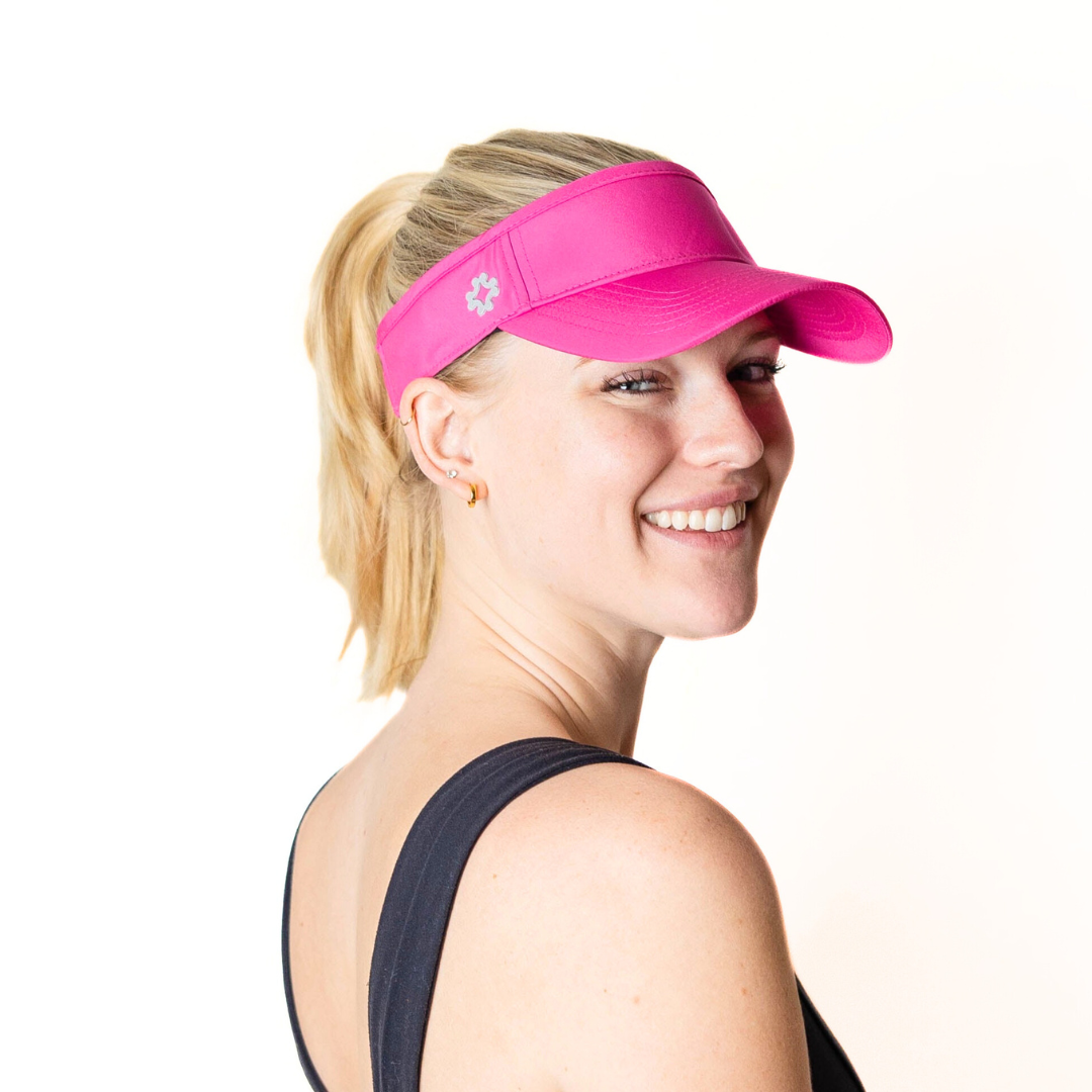 Visor, Slide Strap, Fuchsia, UPF 50+ - VIMHUE