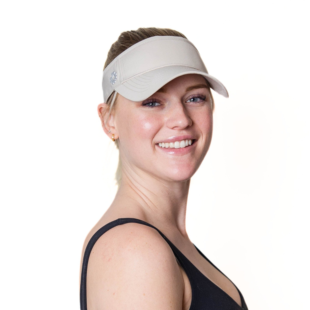 Visor, Slide Strap, Perfectly Pale, UPF 50+ - VIMHUE