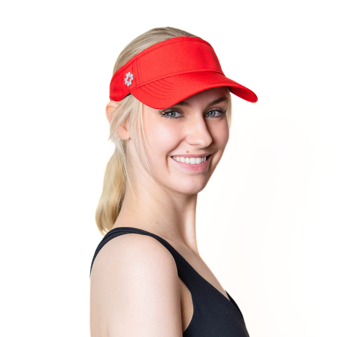 Visor, Slide Strap, Crimson, UPF 50+ - VIMHUE