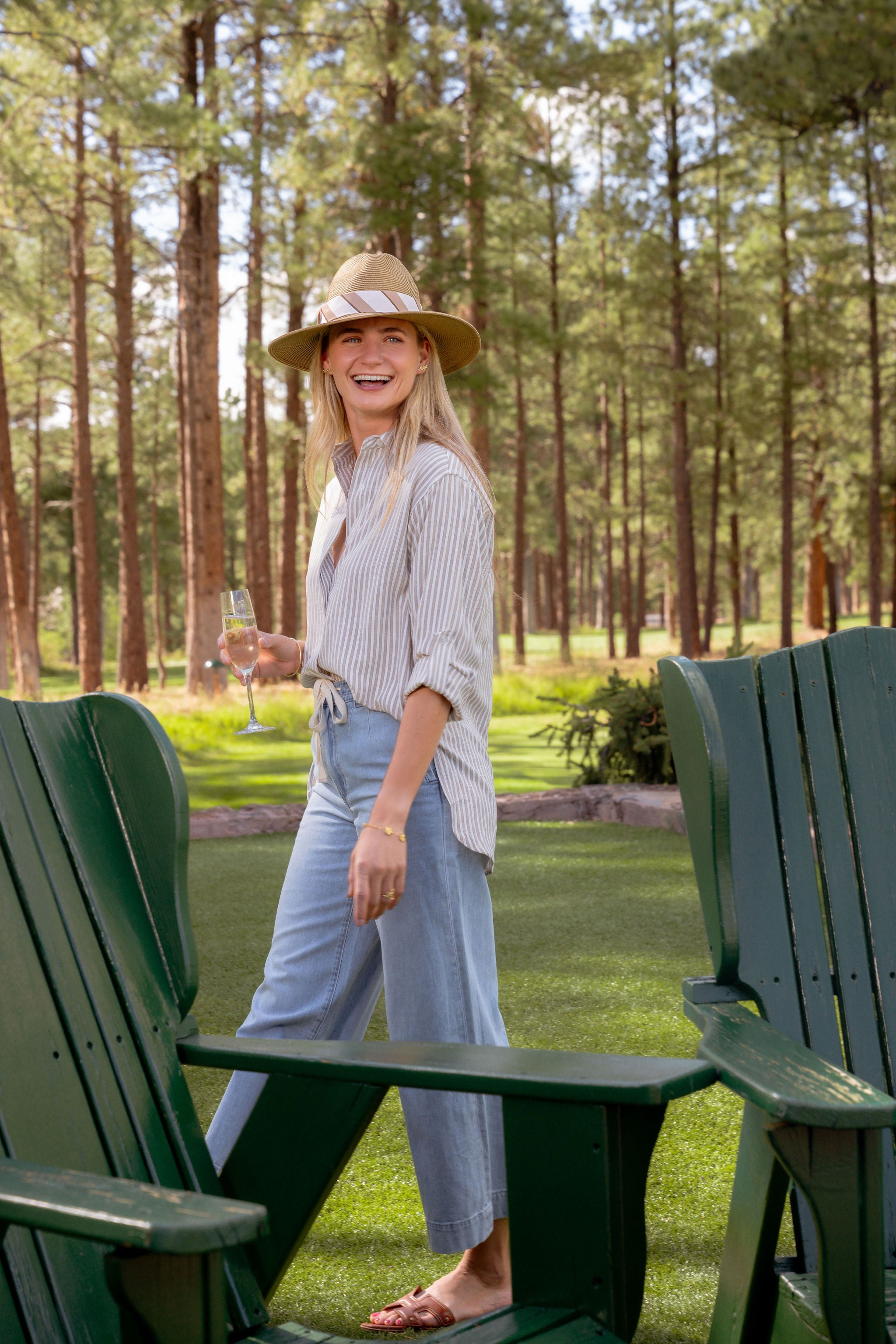 Traveller Straw Style Khaki w Khaki/Cream Band - VIMHUE