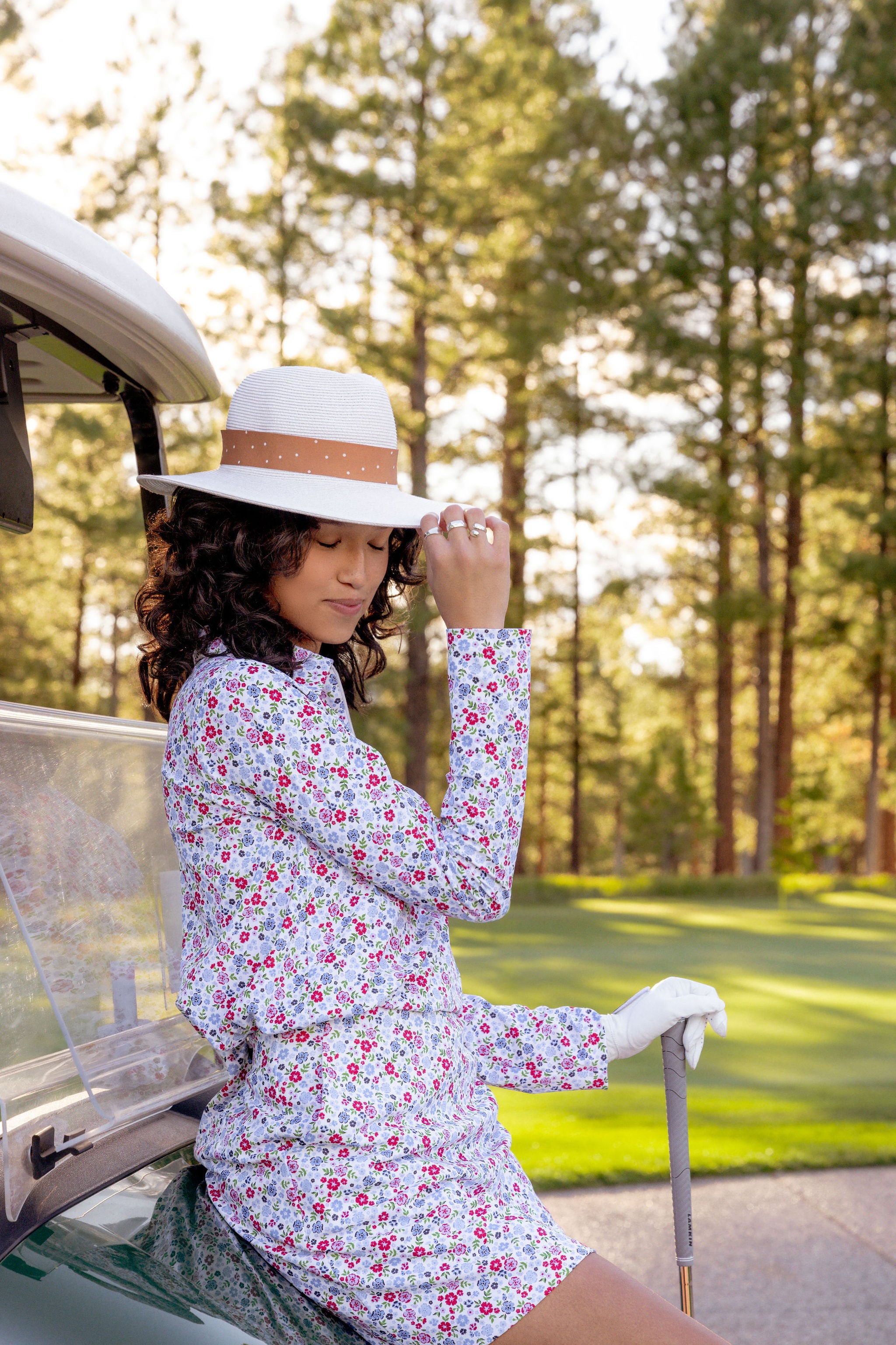 Traveller Straw Style Cream w Polka Dot Band - VIMHUE