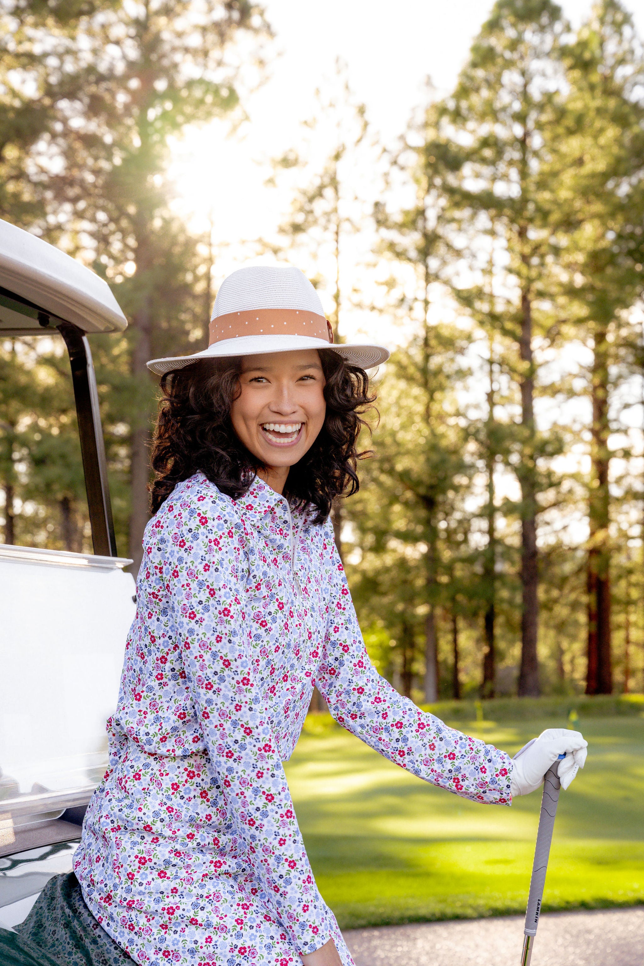 Traveller Straw Style Cream w Polka Dot Band - VIMHUE