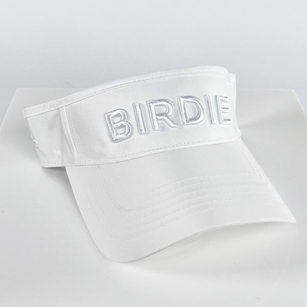 BIRDIE White Puff Visor, white, UPF 50+ display picture 1