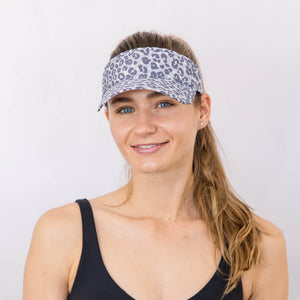 Visor, Slide Strap, Leopard, UPF 50+