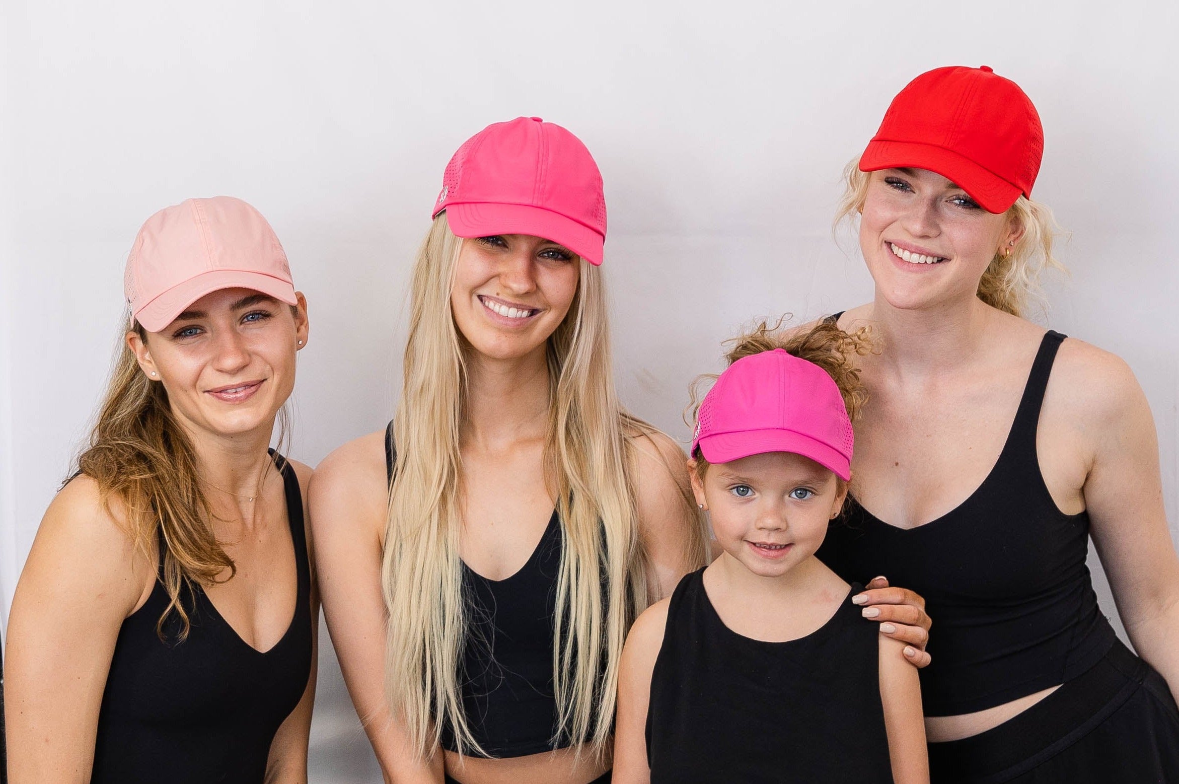 Girls Sun Goddess baseball high ponytail hat, fuchsia, Size 53, UPF50+