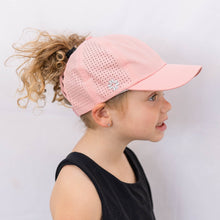 Girls Sun Goddess, Blush, Size 53, UPF50+, high ponytail hat