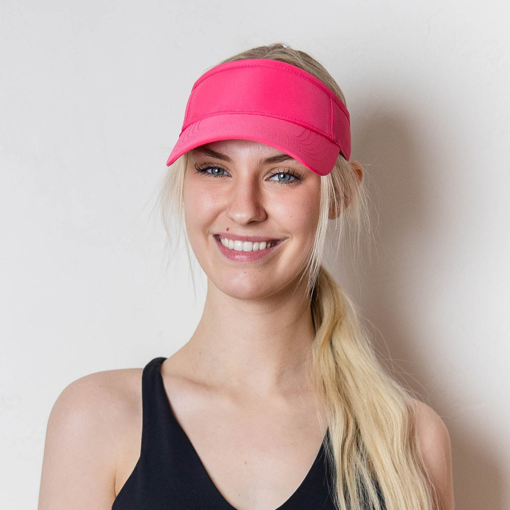 Visor, Velcro Strap, Hot Pink, UPF 50+ | VIMHUE