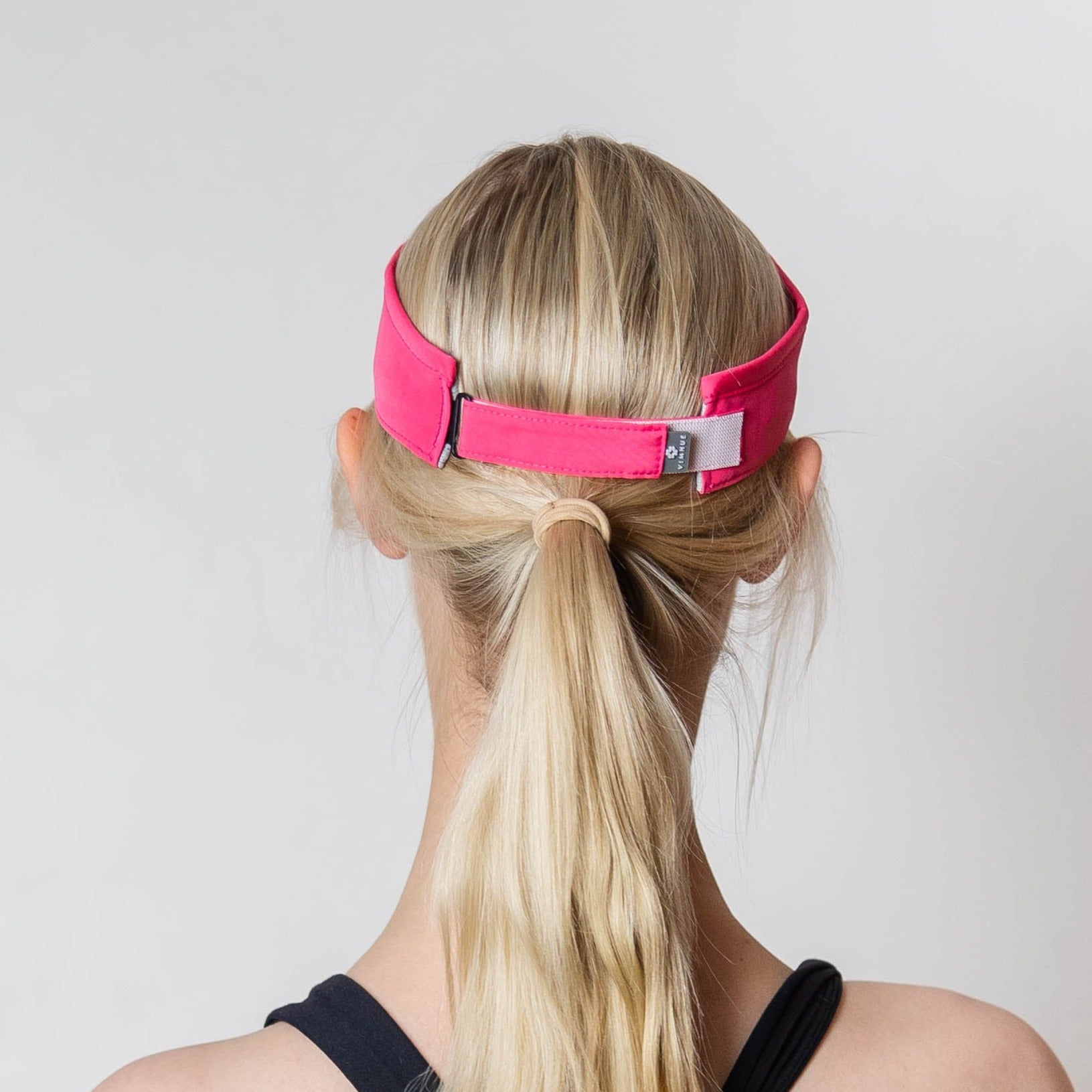 Visor, Velcro Strap, Hot Pink, UPF 50+