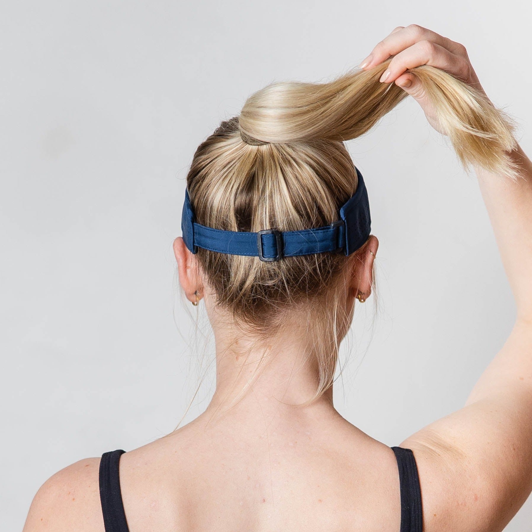 Visor, Velcro Strap, True Navy, UPF 50+