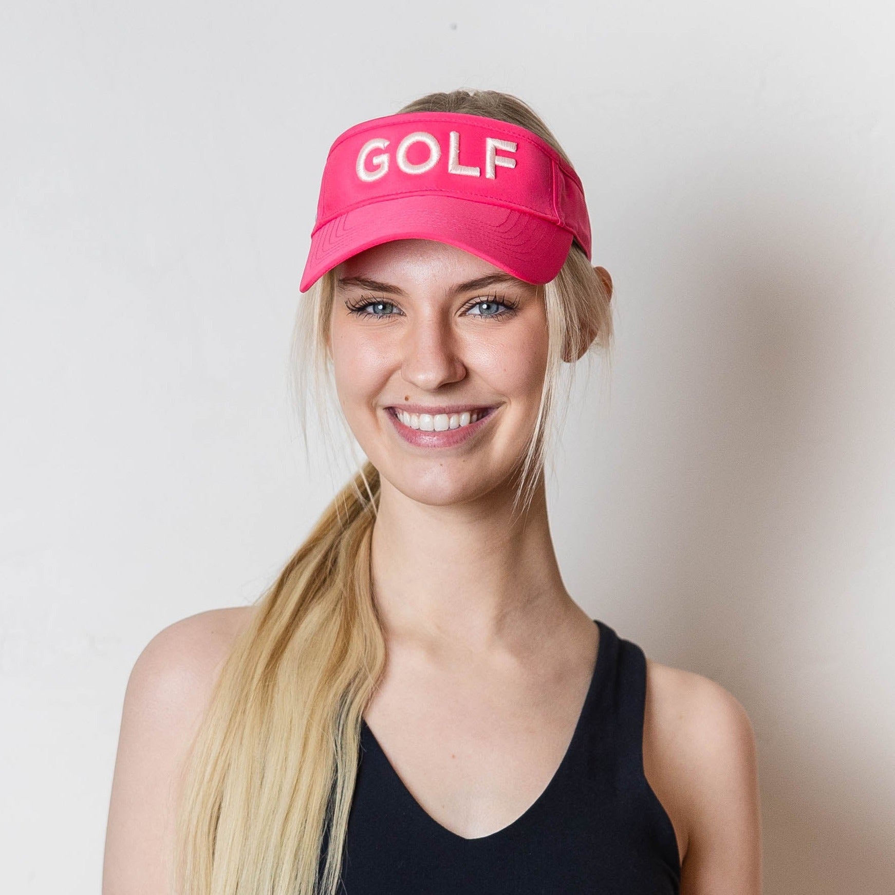 GOLF logo, visor in variety of colors, UPF 50+