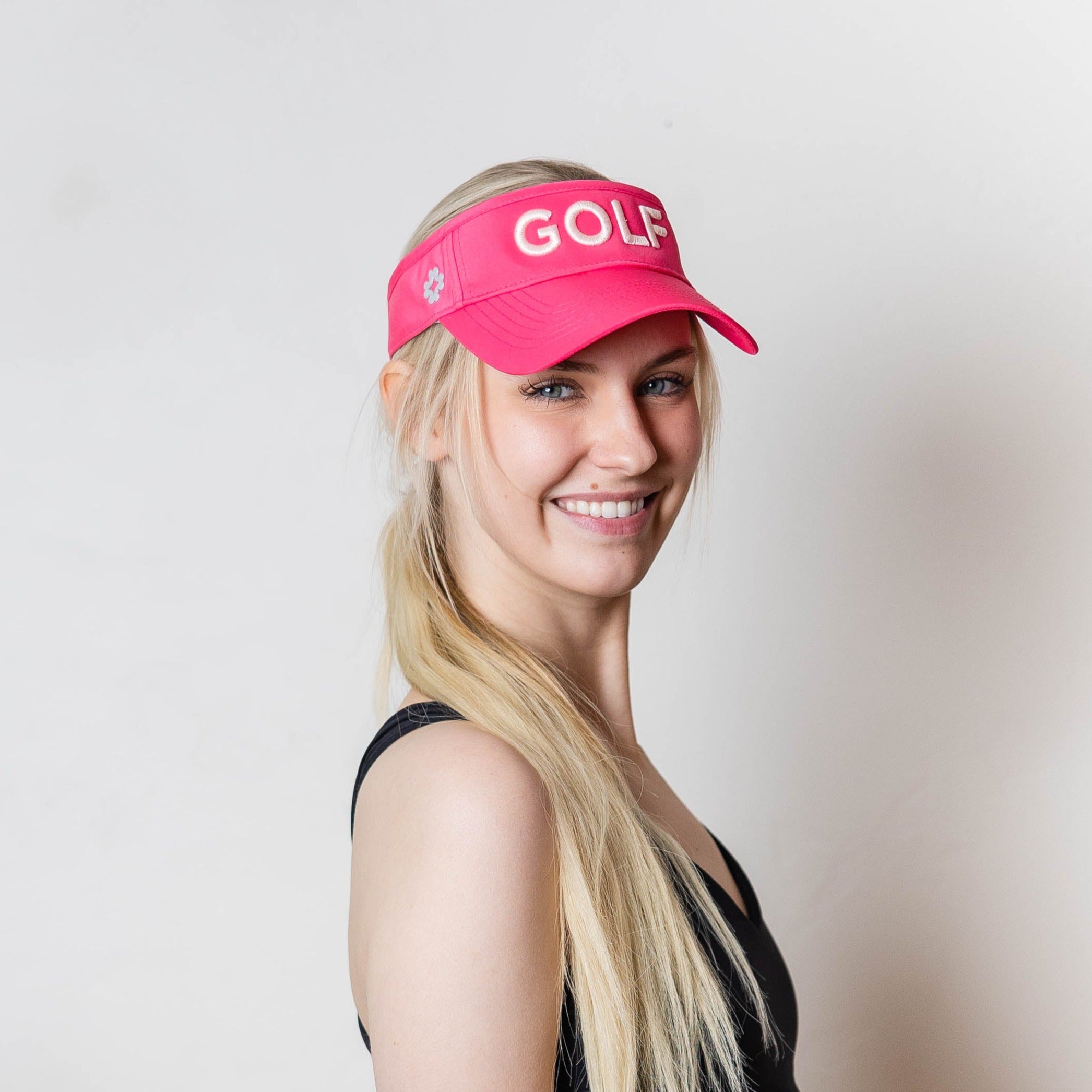 GOLF logo, visor in variety of colors, UPF 50+