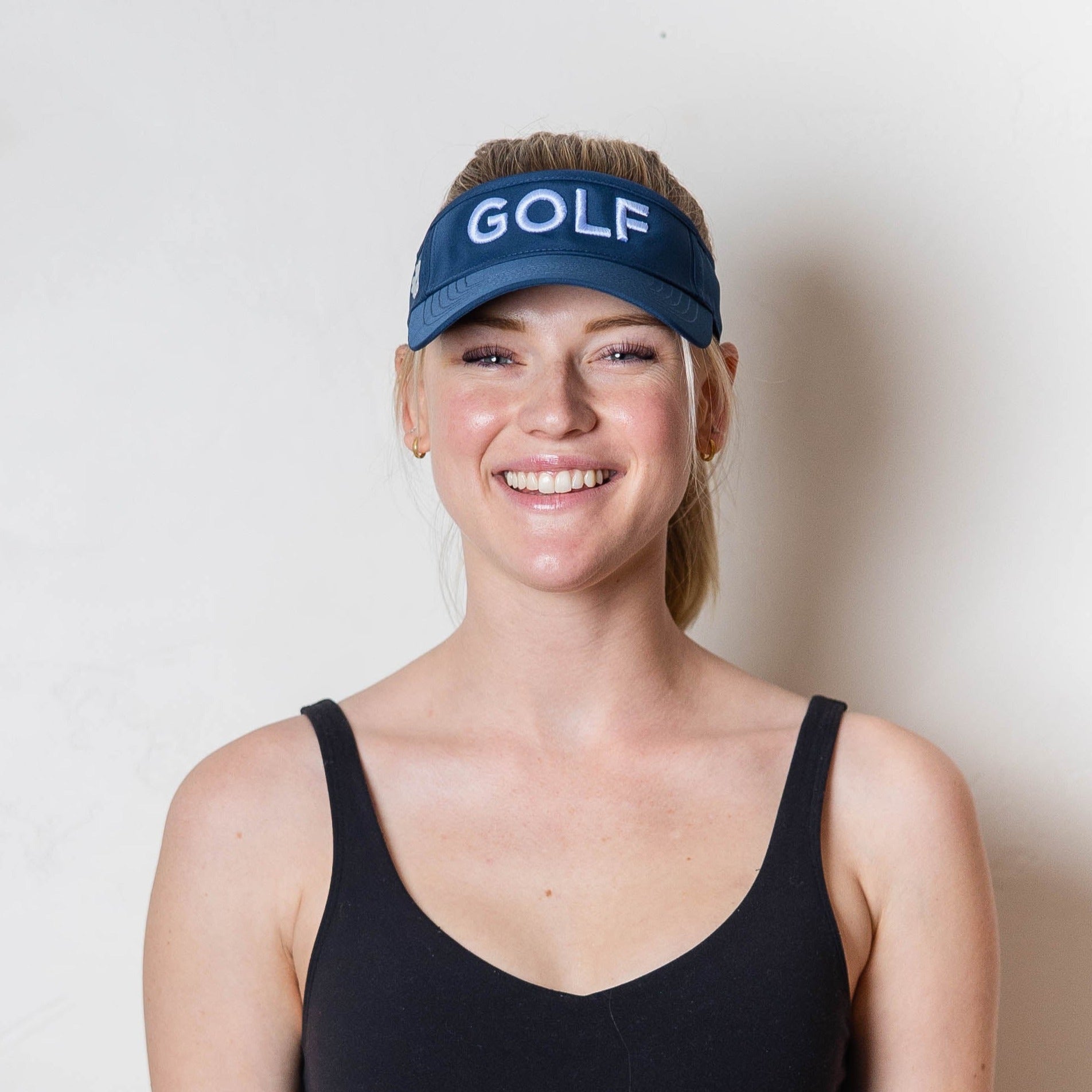 GOLF logo, visor in variety of colors, UPF 50+