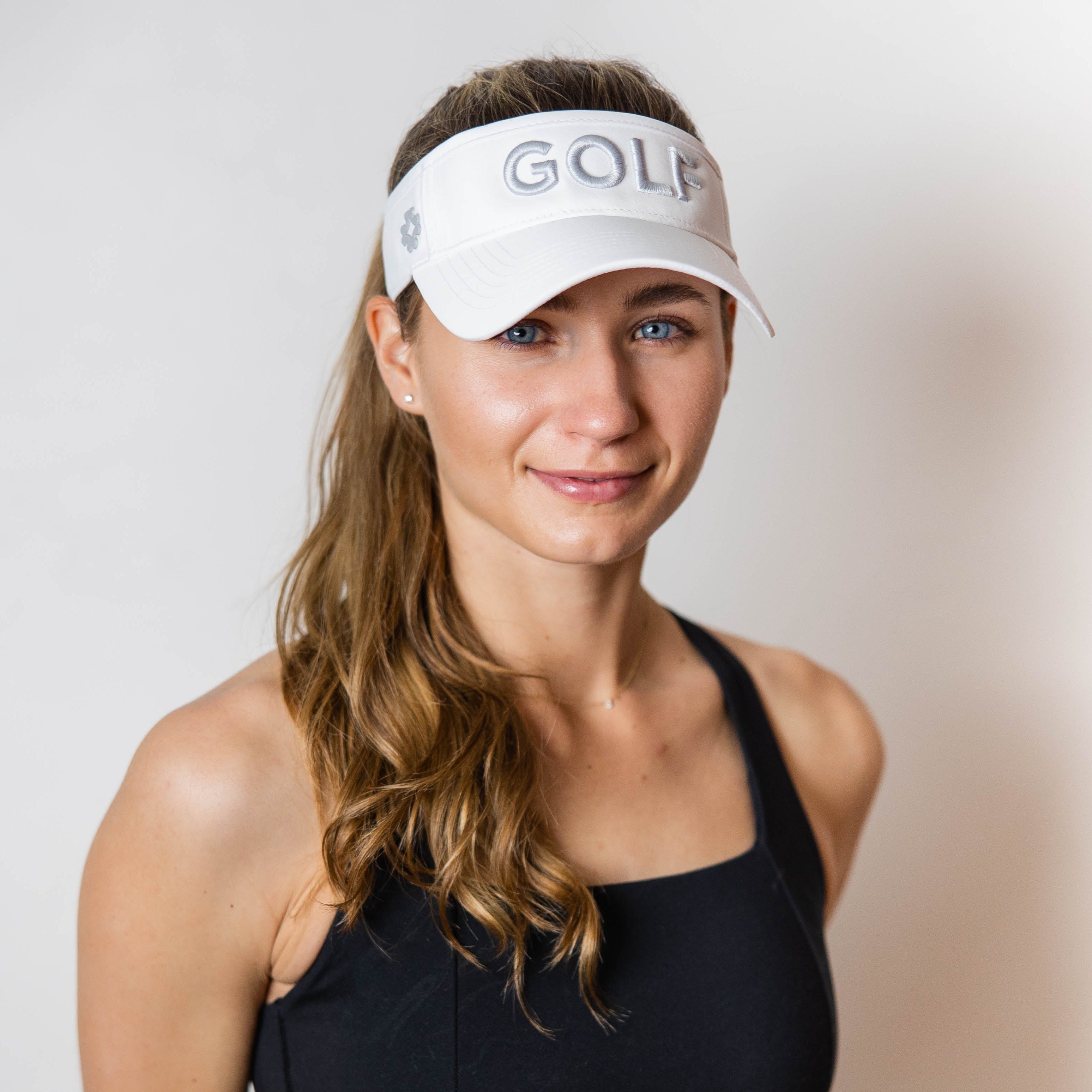GOLF logo, visor in variety of colors, UPF 50+