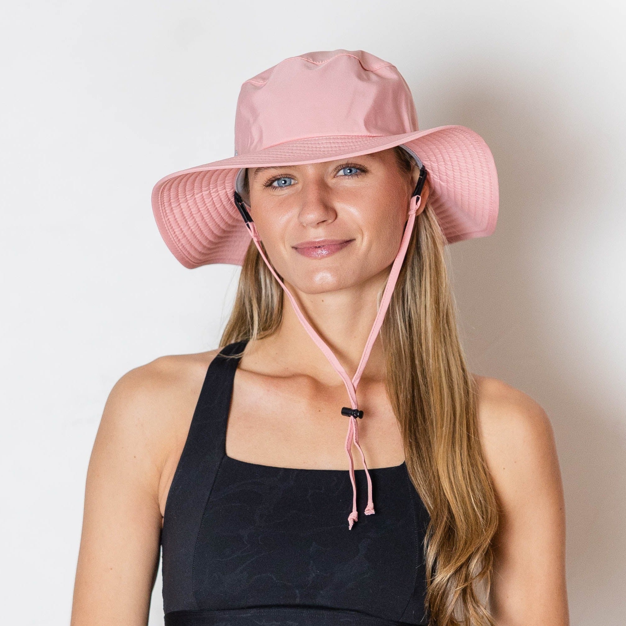 Ponytail hat, Sun Goddess Bucket Hat, Blush, UPF50+ - VIMHUE