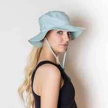 Ponytail hat, Sun Goddess Bucket Hat, Sky Blue, UPF50+ - VIMHUE
