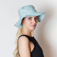 Ponytail hat, Sun Goddess Bucket Hat, Sky Blue, UPF50+ - VIMHUE