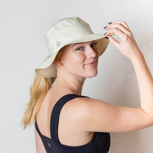 Ponytail hat, Sun Goddess Bucket Hat, Summer Sand, UPF50+ - VIMHUE