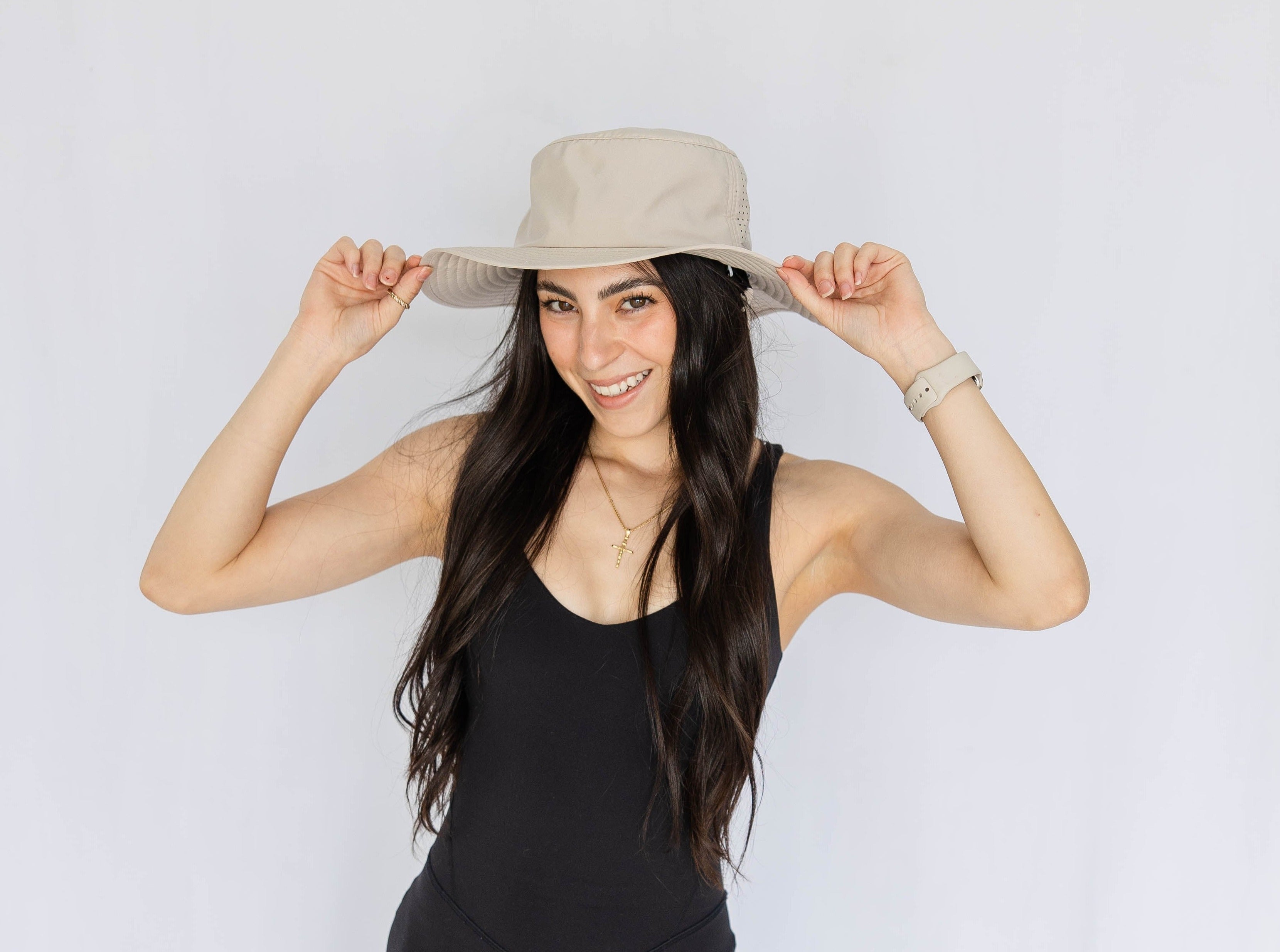 Sun Goddess Bucket Hat, Perfectly Pale, UPF50+ - VIMHUE