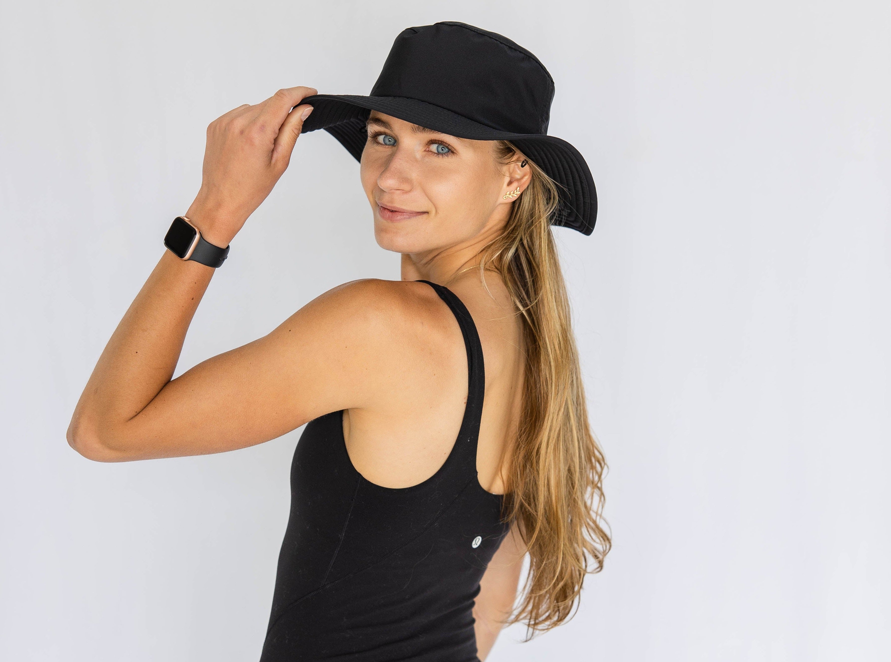 Sun Goddess Bucket Hat, Black, UPF50+ - VIMHUE