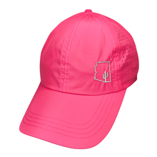 high ponytail hat, hot pink, arizona state logo