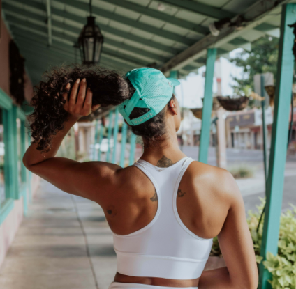 Ponytail hat, X-Boyfriend, Caribbean Green, UPF 50+ - VIMHUE