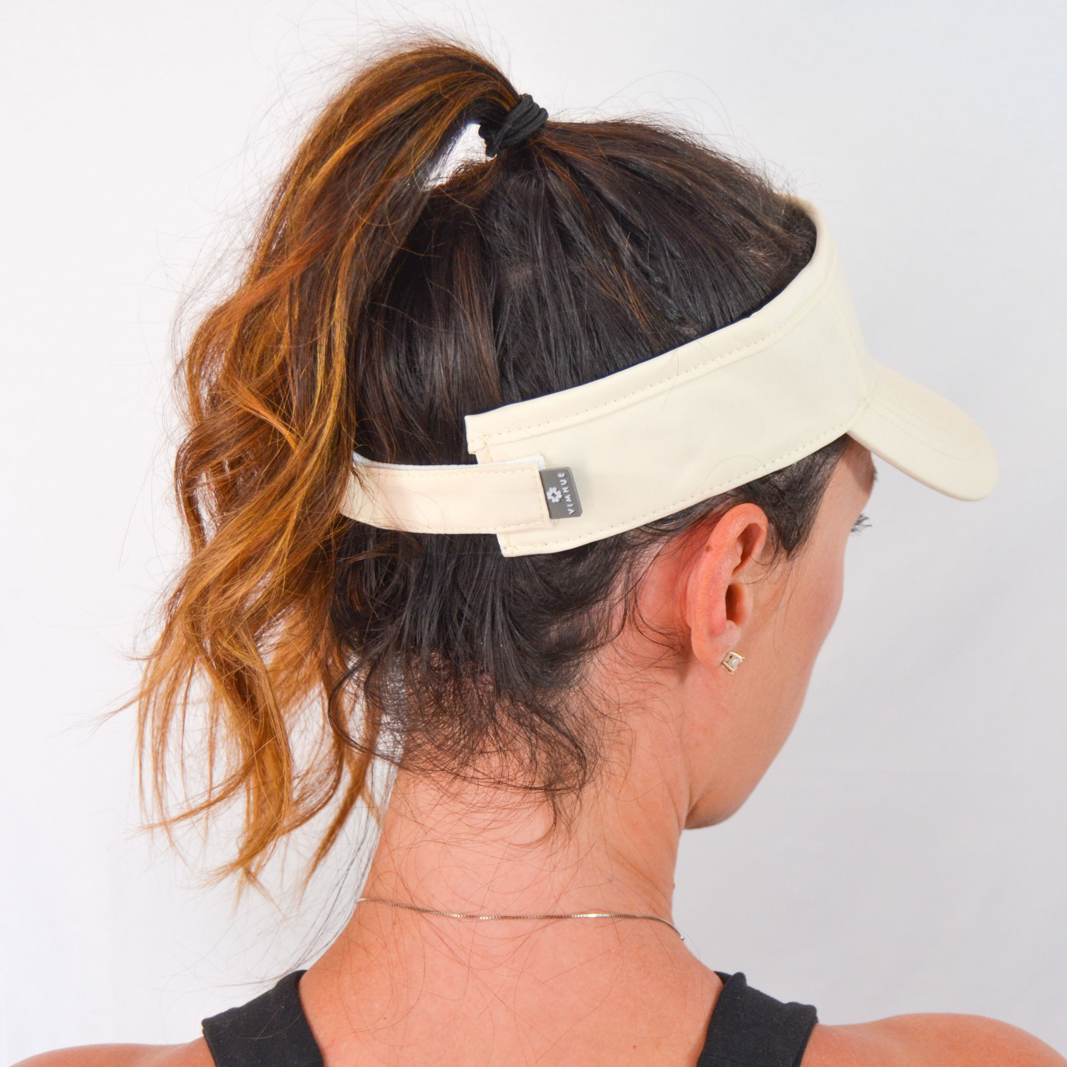 Ponytail hat, Visor, Velcro Strap, Summer Sand, UPF 50+ - VIMHUE