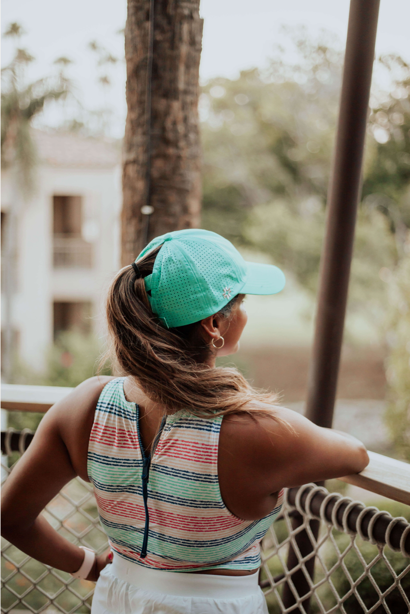 Ponytail hat, X-Boyfriend, Caribbean Green, UPF 50+ - VIMHUE