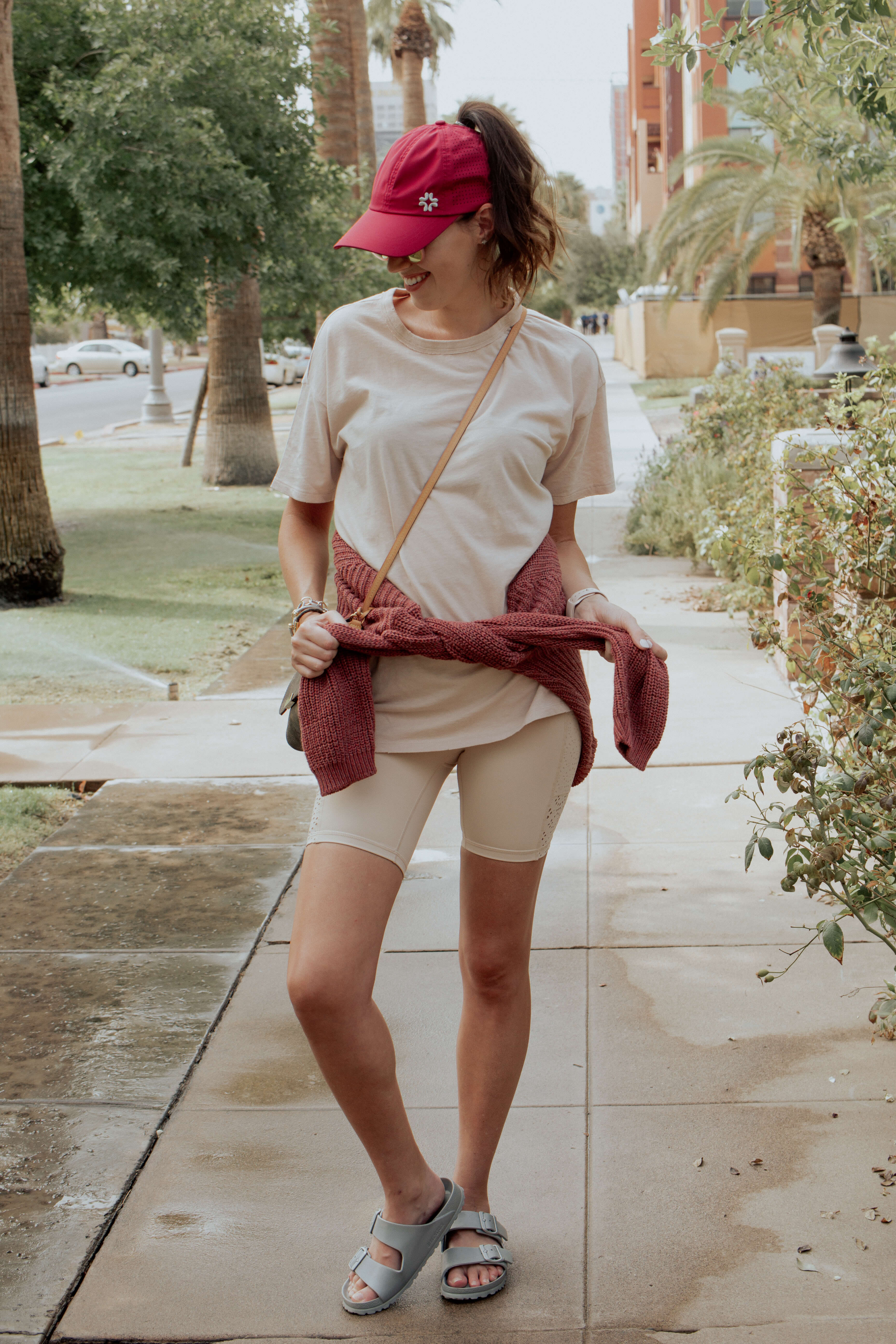 Ponytail hat, X-Boyfriend, Raspberry, UPF 50+ - VIMHUE