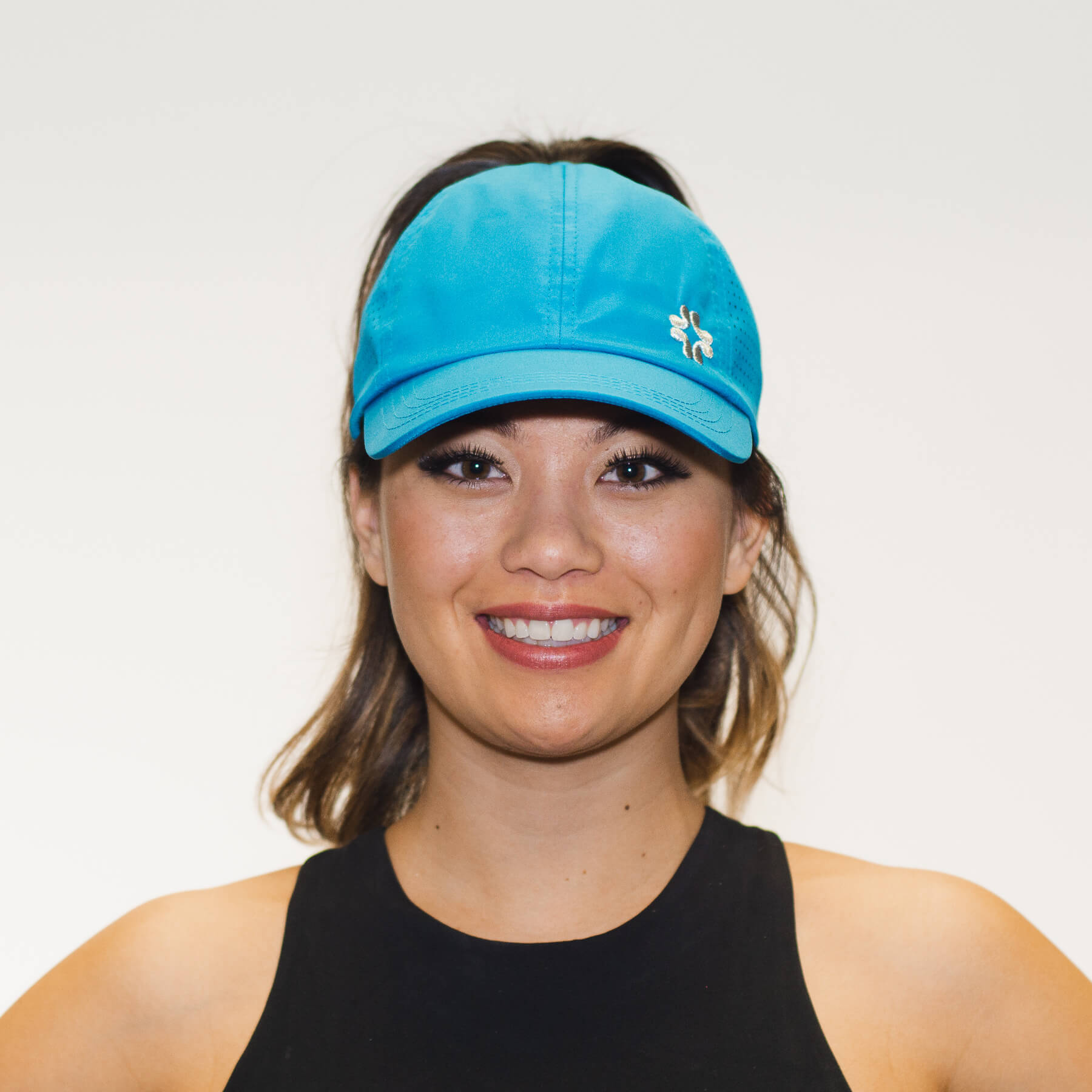 Ponytail hat, Sun Goddess, Aqua, UPF 50+ - VIMHUE