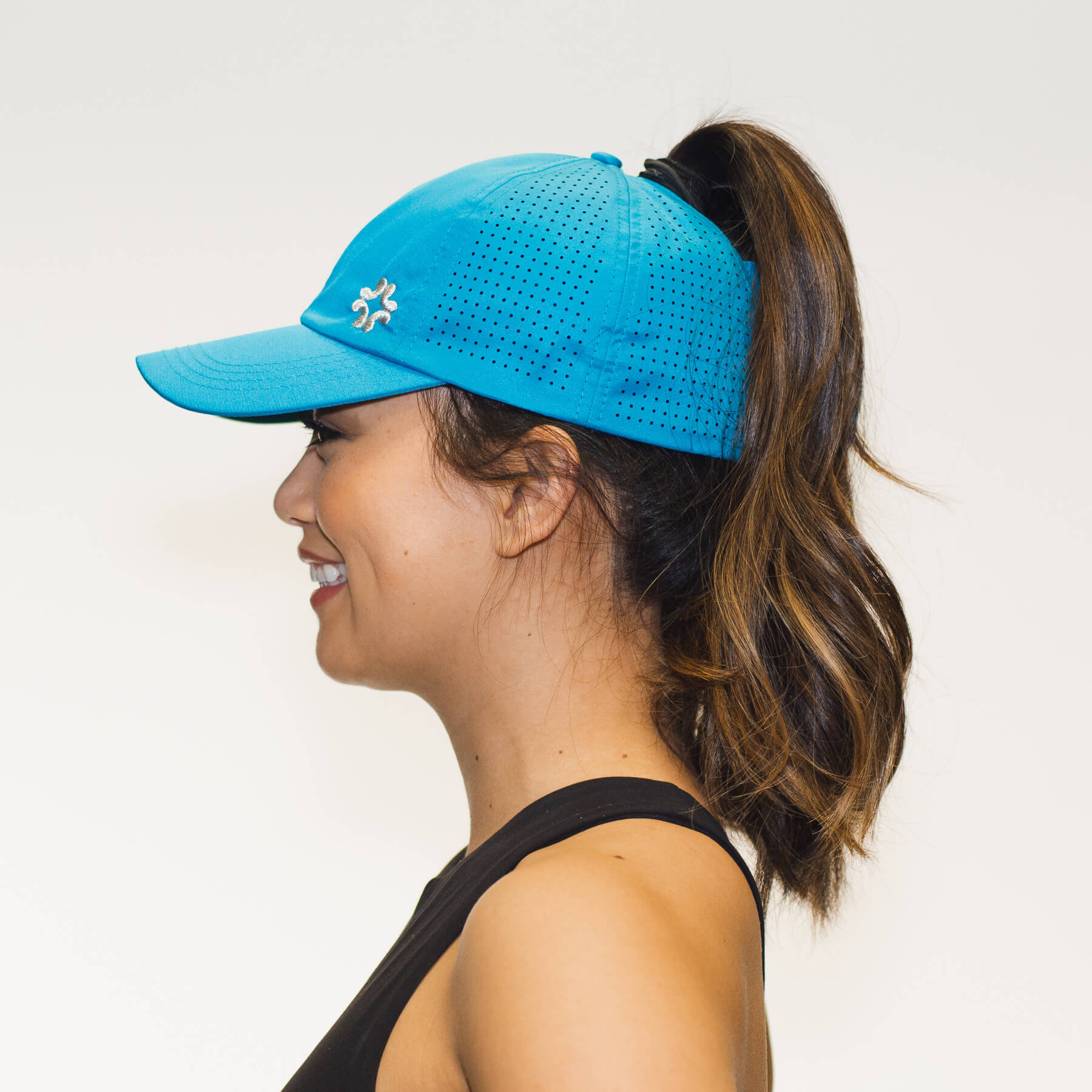 Ponytail hat, X-boyfriend, Aqua, UPF 50+ - VIMHUE