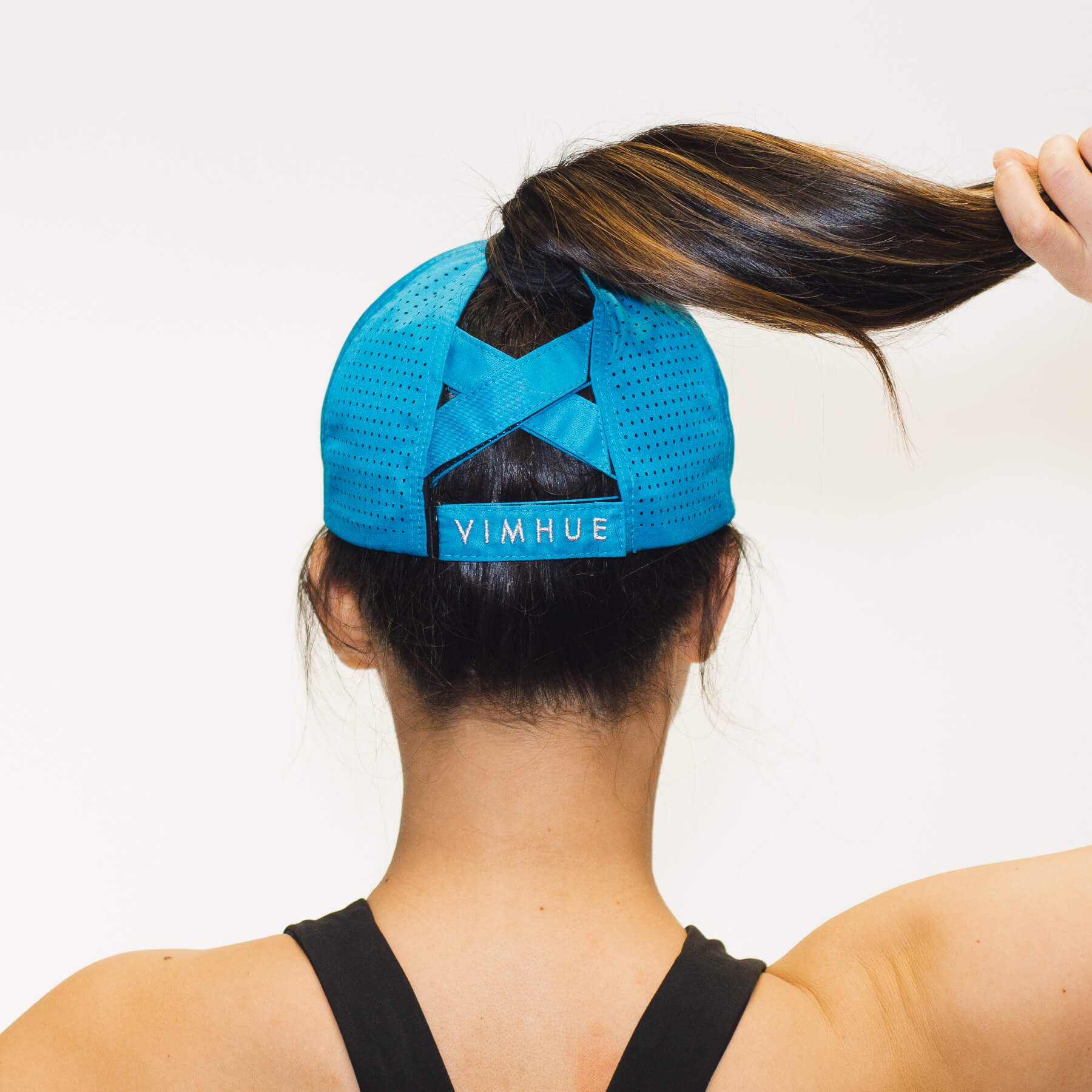 Ponytail hat, X-boyfriend, Aqua, UPF 50+ - VIMHUE